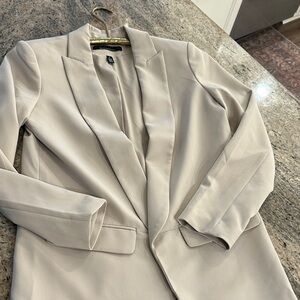 White House Black Market Cream Blazer